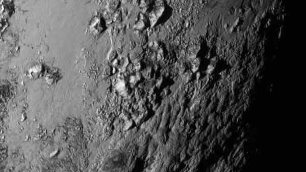 Images reveal ice mountains on Pluto