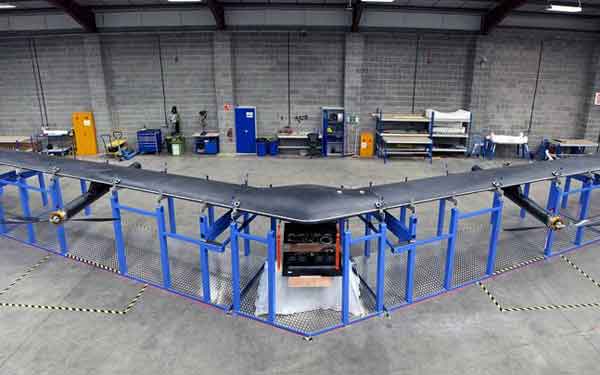 Facebook’s solar-powered drone to beam internet from the sky
