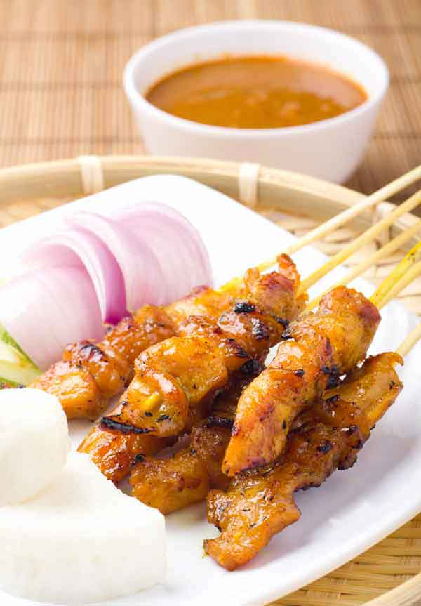 Easy way to make chicken satay in home