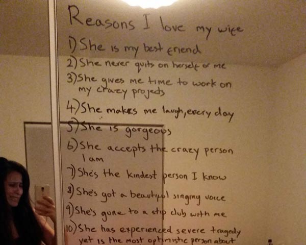 Husband makes incredible gesture for wife struggling with depression
