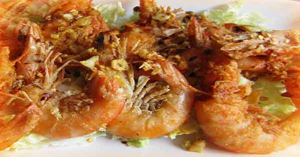 Spicy crispy shrimps