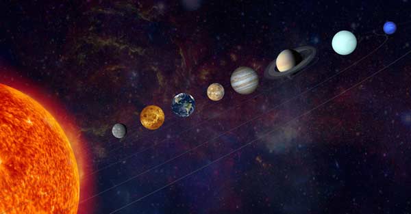 Over a decade, 5 planets together in sky