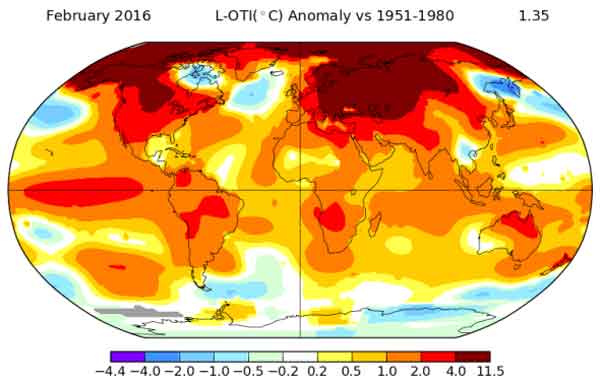 February breaks global temperature records by ‘shocking’ amount