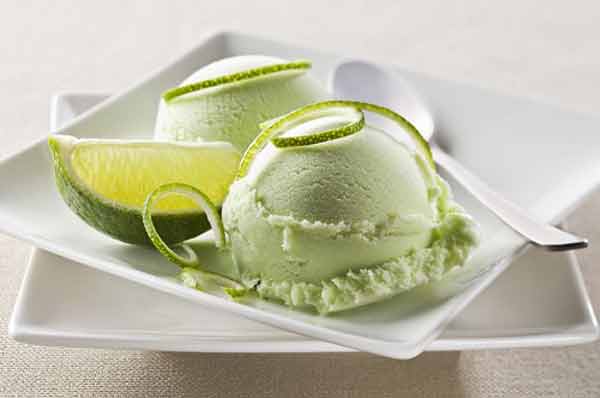 Yummiest key lime ice cream