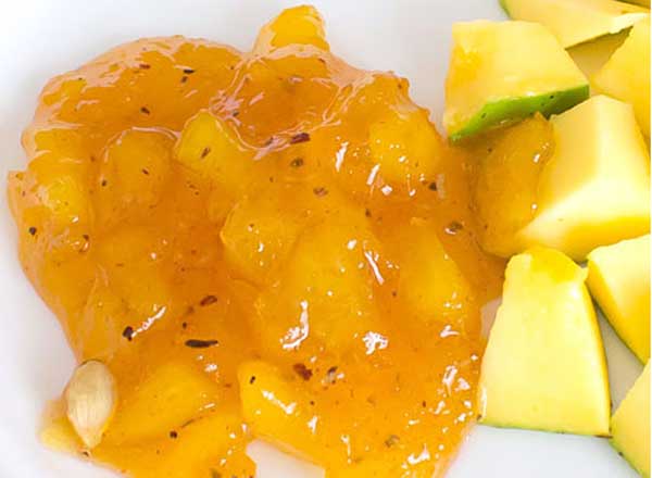 Sweet and sour mango chutney