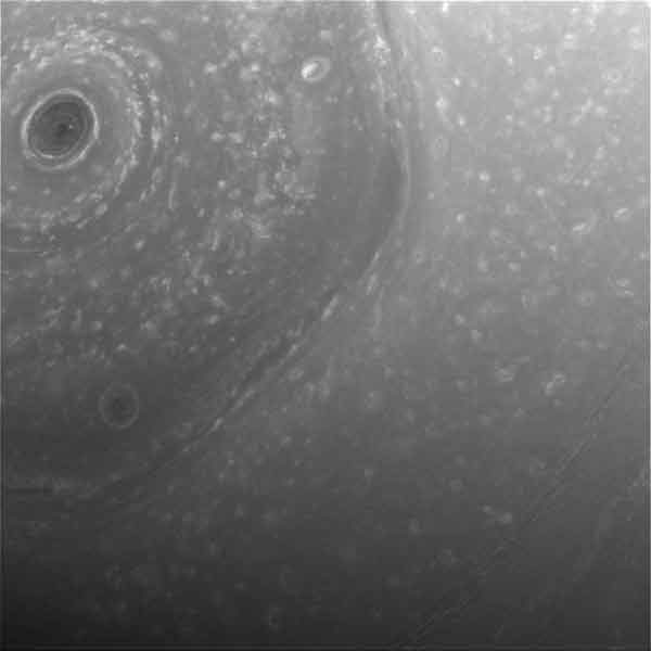 Watch Saturn’s weird hexagon storm!