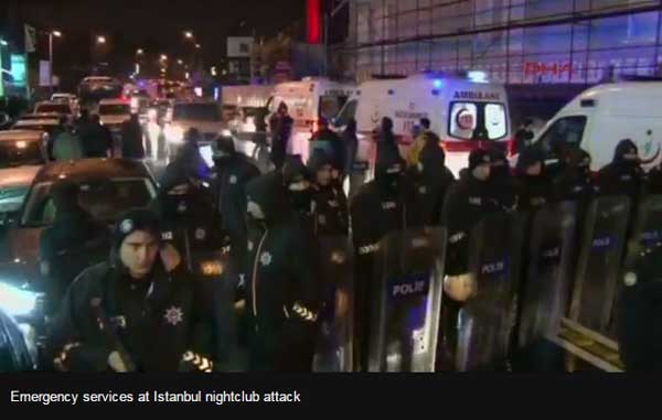 Istanbul Reina nightclub attack ‘leaves 39 dead’