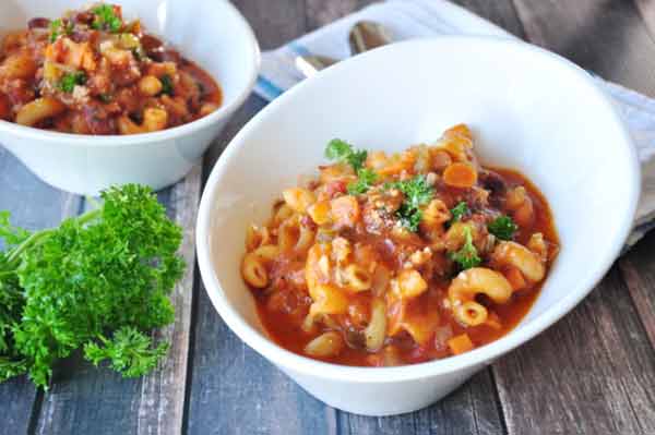Hottest Pasta soup, winter recipe