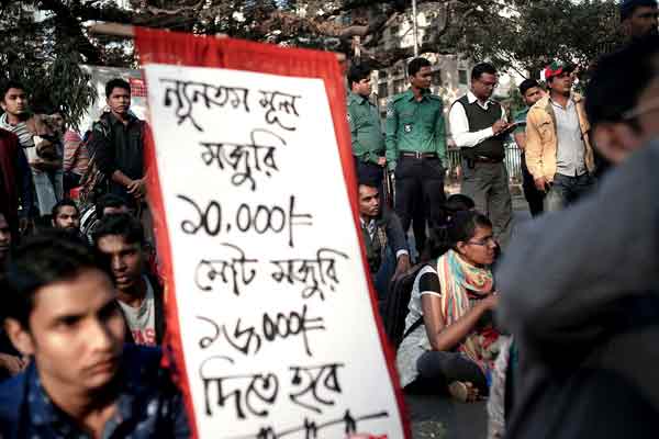Protests in Bangladesh shake a global workshop for apparel