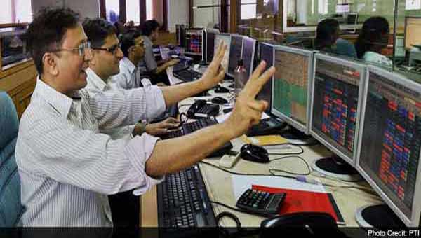 Sensex gains 136 points on FII inflows, firm global cues