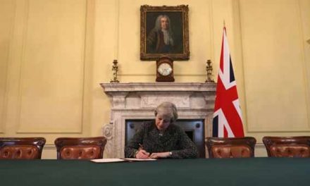 UK PM signs letter that will trigger Brexit