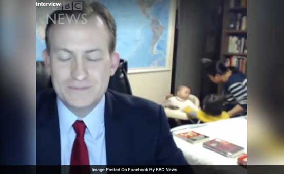 South Korea expert’s live BBC interview interrupted By his kids goes viral