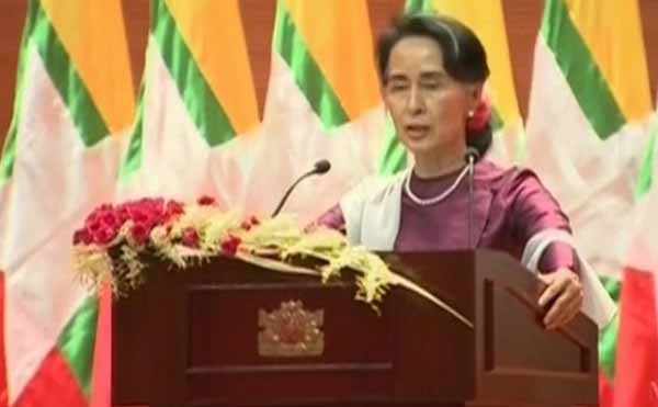 We condemn all human rights violations: Suu Kyi