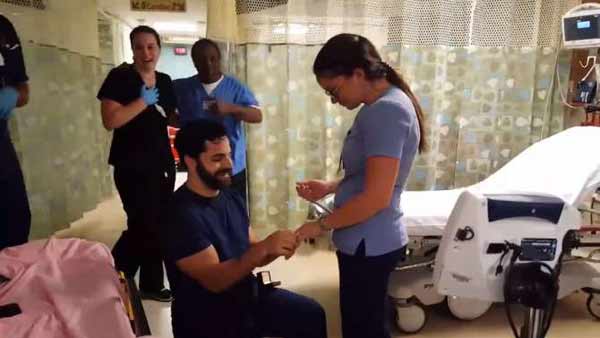 Man fakes allergy emergency to propose to girlfriend