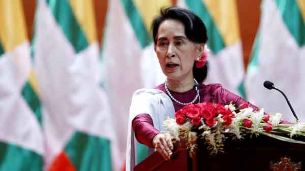 Myanmar’s Suu Kyi visits troubled Rakhine