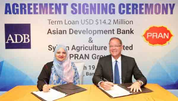 ADB signs deal with PRAN for inclusive agribusiness in Bangladesh