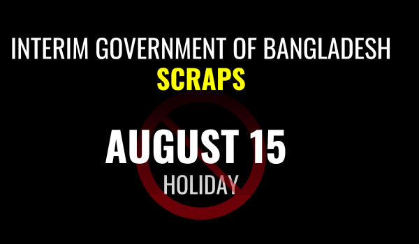 August 15 public holiday cancelled