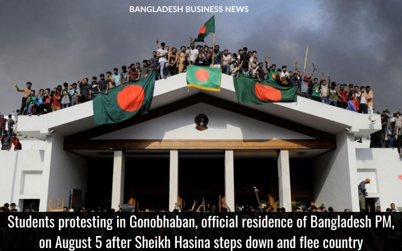 Gonobhaban protest. Photo: Bangladesh Business News